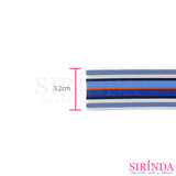 ยางยืดริ้วสี ยางขอบกางเกง ยางขอบกระโปรง 3.2cm l COLORED ELASTIC BAND (00090029)