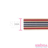 ยางยืดริ้วสี ยางขอบกางเกง ยางขอบกระโปรง 3.2cm l COLORED ELASTIC BAND (00090030)