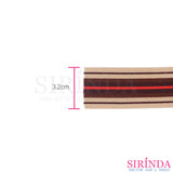 ยางยืดริ้วสี ยางขอบกางเกง ยางขอบกระโปรง 3.2cm l COLORED ELASTIC BAND (00090027)