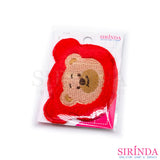 ตัวรีดการ์ตูนหน้าหมี2ชั้น ตัวรีดติดเสื้อ อาร์มปักตกแต่ง DIY EMBROIDERY PATCH (00080021)