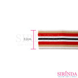 ยางยืดริ้วสี ยางขอบกางเกง ยางขอบกระโปรง 3.2cm l COLORED ELASTIC BAND (00090033)