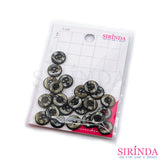 กระดุมเรซิ่น4รู (11.43มิล) (0001193)