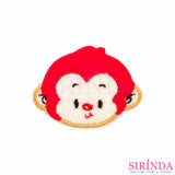 ตัวรีดการ์ตูนหน้าลิง ตัวรีดติดเสื้อ อาร์มปักตกแต่ง DIY EMBROIDERY PATCH (00080035)
