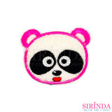 ตัวรีดการ์ตูนหน้าแพนด้า ตัวรีดติดเสื้อ อาร์มปักตกแต่ง DIY EMBROIDERY PATCH (00080010)