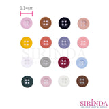 กระดุมชอล์คเรซิ่น4รู (11.43มิล) (0001108)