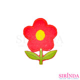 ตัวรีดการ์ตูนดอกไม้5แฉก ตัวรีดติดเสื้อ อาร์มปักตกแต่ง DIY EMBROIDERY PATCH (00080489)