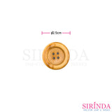กระดุมเรซิ่นลายไม้4รู (25มิล) (0001228)