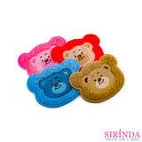 ตัวรีดการ์ตูนหน้าหมี2ชั้น ตัวรีดติดเสื้อ อาร์มปักตกแต่ง DIY EMBROIDERY PATCH (00080021)