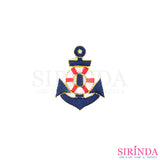ตัวรีดการ์ตูนสมอ ตัวรีดติดเสื้อ อาร์มปักตกแต่ง DIY EMBROIDERY PATCH (00080425)
