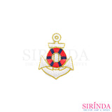 ตัวรีดการ์ตูนสมอ ตัวรีดติดเสื้อ อาร์มปักตกแต่ง DIY EMBROIDERY PATCH (00080425)