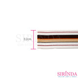 ยางยืดริ้วสี ยางขอบกางเกง ยางขอบกระโปรง 3.2cm l COLORED ELASTIC BAND (00090032)