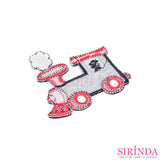 ตัวรีดการ์ตูนรถไฟPOON ตัวรีดติดเสื้อ อาร์มปักตกแต่ง DIY EMBROIDERY PATCH (00080372)