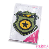 ตัวรีดการ์ตูนARMY ตัวรีดติดเสื้อ อาร์มปักตกแต่ง DIY EMBROIDERY PATCH (00080467)