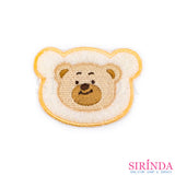 ตัวรีดการ์ตูนหน้าหมี2ชั้น ตัวรีดติดเสื้อ อาร์มปักตกแต่ง DIY EMBROIDERY PATCH (00080021)