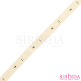 ป้ายไซส์พิมพ์อักษรคอตตอนสปัน ขนาด1cm พื้นสีผ้าดิบ อักษรสีดำ I Printed Size Label (00040008)