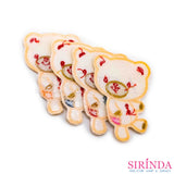 ตัวรีดการ์ตูนหมีกระดุมปะผ้าขนาดเล็ก ตัวรีดติดเสื้อ อาร์มปักตกแต่ง DIY EMBROIDERY PATCH (00080005)