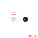 กระดุมเรซิ่น4รู (15มิล) (0001125)