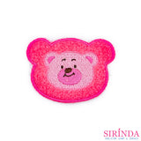 ตัวรีดการ์ตูนหน้าหมี2ชั้น ตัวรีดติดเสื้อ อาร์มปักตกแต่ง DIY EMBROIDERY PATCH (00080021)