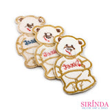 ตัวรีดการ์ตูนหมีเสื้อลายSweet ตัวรีดติดเสื้อ อาร์มปักตกแต่ง DIY EMBROIDERY PATCH (00080003)