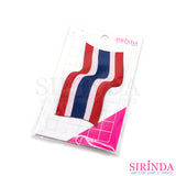 ตัวรีดการ์ตูนธงชาติไทยลายพริ้ว ตัวรีดติดเสื้อ อาร์มทอตกแต่ง DIY WOVEN LABEL PATCH (00320018)