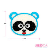 ตัวรีดการ์ตูนหน้าแพนด้า ตัวรีดติดเสื้อ อาร์มปักตกแต่ง DIY EMBROIDERY PATCH (00080010)