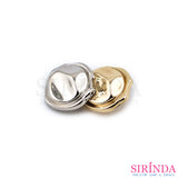 กระดุมโลหะขาสอยวงกลม 1.5-2cm(15-20มิล) ไม่ขึ้นสนิม Metal Button (00490004)