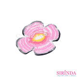 ตัวรีดการ์ตูนดอกบ๊วย ตัวรีดติดเสื้อ อาร์มปักตกแต่ง DIY EMBROIDERY PATCH (00080386)
