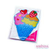 ตัวรีดการ์ตูนไอศครีมโคน ตัวรีดติดเสื้อ อาร์มปักตกแต่ง DIY EMBROIDERY PATCH (00080013)