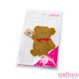 ตัวรีดการ์ตูนหมีถือจดหมาย ตัวรีดติดเสื้อ อาร์มปักตกแต่ง DIY EMBROIDERY PATCH (00080023)