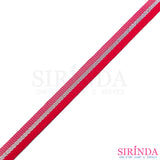 เทปก้างปลาลายริ้วดิ้นเงิน I Decorative Polyester Tape (00030052)