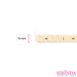 ป้ายไซส์พิมพ์อักษรขนาด1ซม.พื้นสีผ้าดิบอักษรสีดำ-00040008