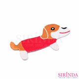 ตัวรีดการ์ตูนหมาไส้กรอก ตัวรีดติดเสื้อ อาร์มปักตกแต่ง DIY EMBROIDERY PATCH (00080455)