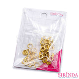 ตาไก่ทองเหลือง พร้อมแหวน ไม่ขึ้นสนิม BRASS EYELET (00410001)