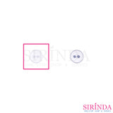 กระดุมเรซิ่นใส2รู (11.43มิล) (0001106)