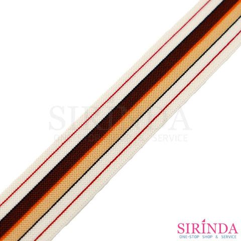 ยางยืดริ้วสี ยางขอบกางเกง ยางขอบกระโปรง 3.2cm l COLORED ELASTIC BAND (00090032)