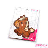 ตัวรีดการ์ตูนม้ายูนิคอร์นหางหัวใจ ตัวรีดติดเสื้อ อาร์มปักตกแต่ง DIY EMBROIDERY PATCH (00080540)