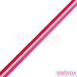 เทปก้างปลาลายริ้วดิ้นเงิน I Decorative Polyester Tape (00030052)