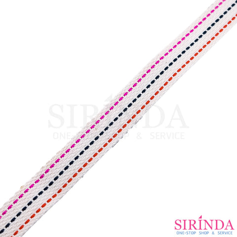 เทปสายกระเป๋าลายไข่ปลา I Decorative Polyester Tape (00030066)