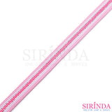 เทปก้างปลาลายริ้วดิ้นเงิน I Decorative Polyester Tape (00030053)