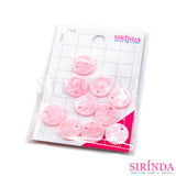 ป้ายเรซิ่นวงกลม เลเซอร์หน้ายิ้ม พร้อมเจาะรูสำหรับเย็บ Laser Resin Tag (00420002)