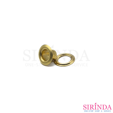 ตาไก่ทองเหลือง พร้อมแหวน ไม่ขึ้นสนิม BRASS EYELET (00410001)