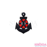 ตัวรีดการ์ตูนสมอ ตัวรีดติดเสื้อ อาร์มปักตกแต่ง DIY EMBROIDERY PATCH (00080425)