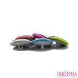 กระดุมปั๊ม กระดุมผ้าทอปั๊มการ์ตูน เพนกวินโบกมือ Fabric Covered Button (28มิล) (00370003)