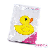 ตัวรีดการ์ตูนเป็ดเหลือง ตัวรีดติดเสื้อ อาร์มปักตกแต่ง DIY EMBROIDERY PATCH (00080396)