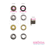 ตาไก่ทองเหลือง พร้อมแหวน ไม่ขึ้นสนิม BRASS EYELET (00410001)