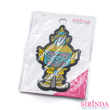 ตัวรีดการ์ตูนยักทศกัณฐ์ ตัวรีดติดเสื้อ อาร์มทอตกแต่ง DIY WOVEN LABEL PATCH (00320004)