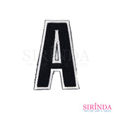 ตัวรีดตัวอักษรภาษาอังกฤษABC English Alphabet ตัวรีดติดเสื้อ อาร์มปักตกแต่ง DIY EMBROIDERY PATCH (00080510-0535)