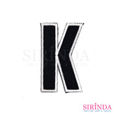ตัวรีดตัวอักษรภาษาอังกฤษABC English Alphabet ตัวรีดติดเสื้อ อาร์มปักตกแต่ง DIY EMBROIDERY PATCH (00080510-0535)