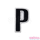 ตัวรีดตัวอักษรภาษาอังกฤษABC English Alphabet ตัวรีดติดเสื้อ อาร์มปักตกแต่ง DIY EMBROIDERY PATCH (00080510-0535)