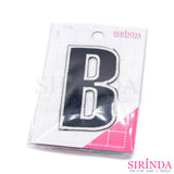 ตัวรีดการ์ตูนตัวอักษรภาษาอังกฤษABC English Alphabet ตัวรีดติดเสื้อ อาร์มปักตกแต่ง DIY EMBROIDERY PATCH (00080510-0535)